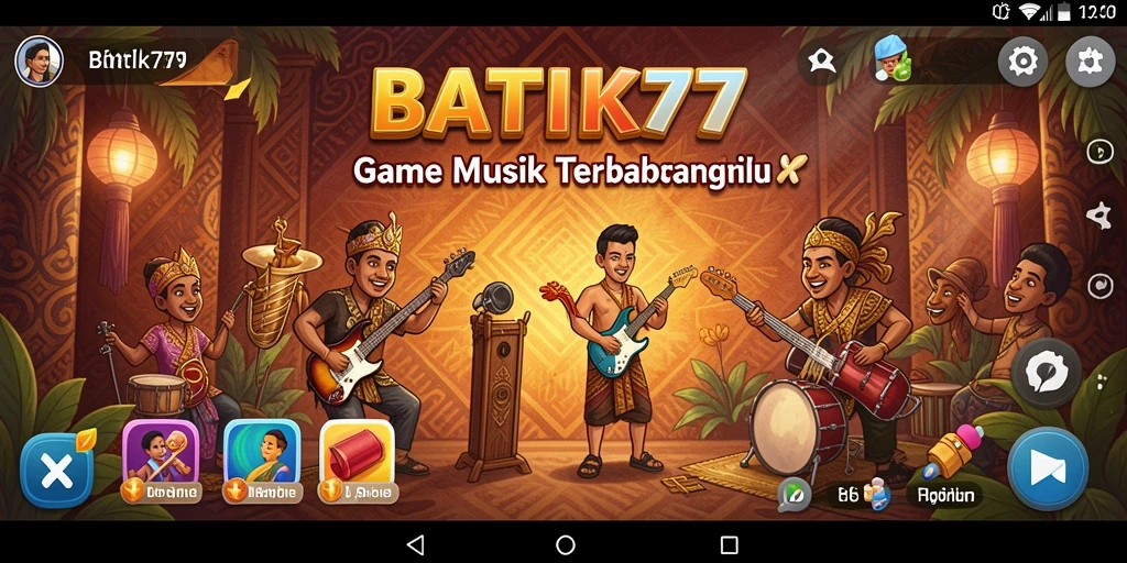 Tampilan menarik dari gameplay BATIK77 yang penuh warna.