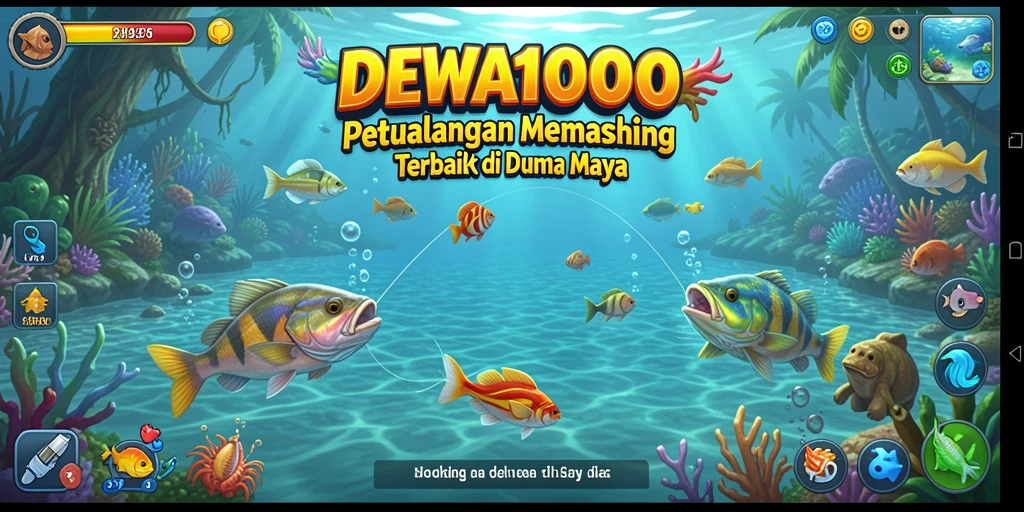 Tampilan gameplay memancing yang seru di DEWA1000.