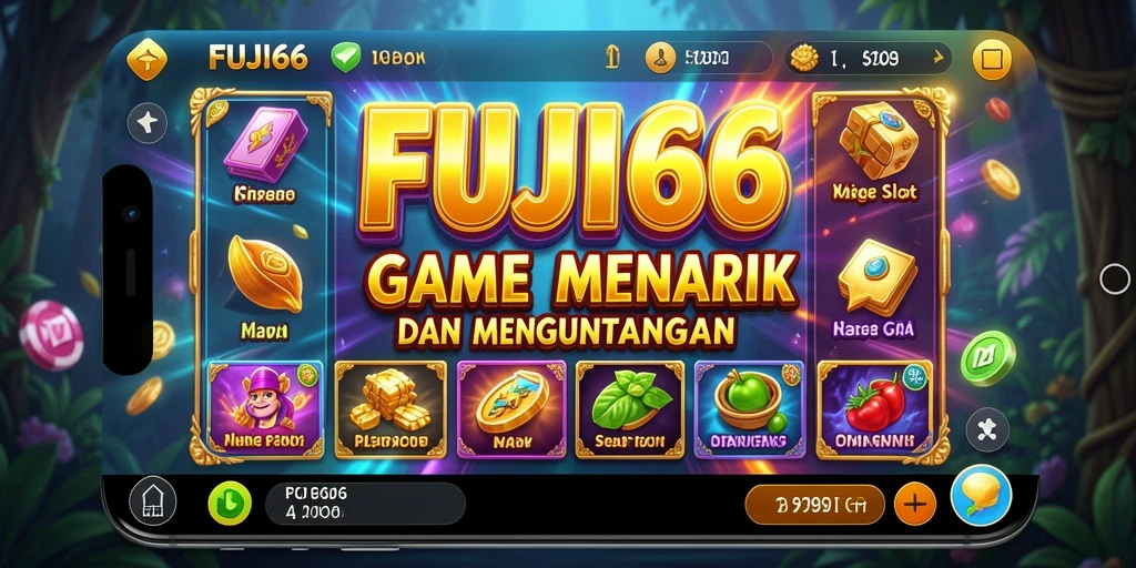 Tampilan gameplay menarik dari FUJI66 dengan berbagai tema slot.