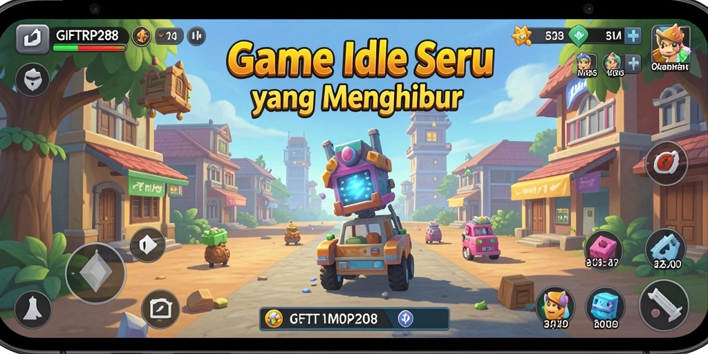 Screenshot dari gameplay <strong>GIFTRP288</strong> yang menunjukkan aktivitas pengelolaan Idle.