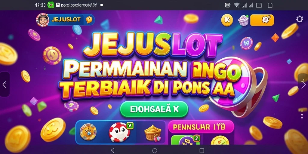 Screenshot gameplay Bingo JEJUSLOT yang menarik dan penuh warna.