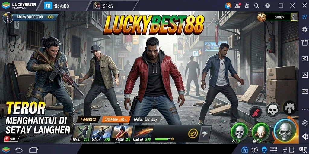 Gameplay LUCKYBEST88 dengan suasana Horror yang menakutkan.