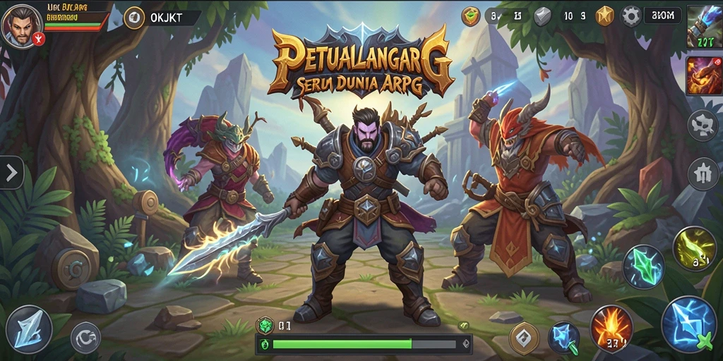 Tampilan gameplay seru dari OKJKT di dunia ARPG.