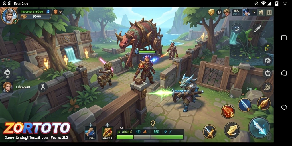 Screenshot gameplay ZORTOTO menampilkan aksi seru dalam strategi SLG.